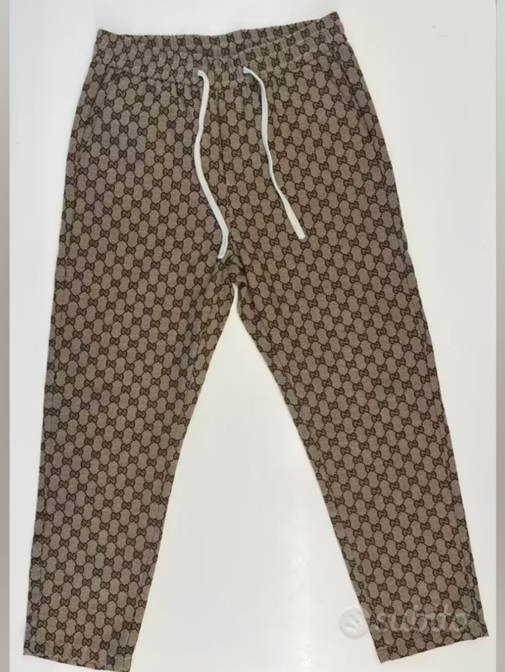 NWT Gucci GG Monogram Canvas Track Bottoms Pants